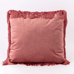 Cuscino con frange 50x50 cm rosa - Nina | Riviera | Carillo Home