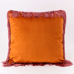 Cuscino con frange 50x50 cm arancione - Nina | Riviera | Carillo Home