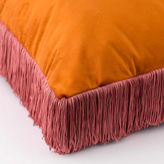 Cuscino con frange 50x50 cm arancione - Nina | Riviera | Carillo Home