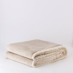 Plaid in ecopelliccia 210x240 cm tortora - Esagon | Riviera | Carillo Home