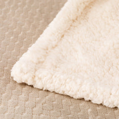 Plaid in ecopelliccia 210x240 cm tortora - Esagon | Riviera | Carillo Home