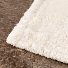Plaid in ecopelliccia 210x240 cm marrone - Esagon | Riviera | Carillo Home