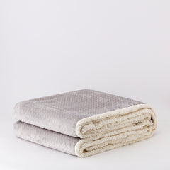 Plaid in ecopelliccia 210x240 cm - Grigio - Esagon | Riviera