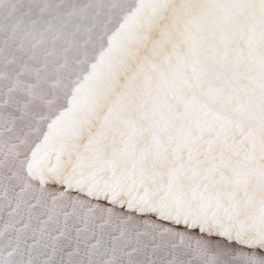 Plaid in ecopelliccia 210x240 cm - Grigio - Esagon | Riviera