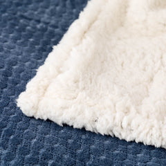 Plaid in ecopelliccia 210x240 cm azzurro - Esagon | Riviera | Carillo Home