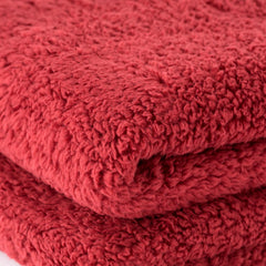 Plaid in ecopelliccia 210x240 cm rosso - Teddy | Riviera | Carillo Home