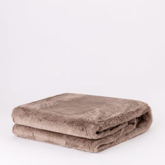 Plaid in ecopelliccia 210x240 cm marrone - Furry | Riviera | Carillo Home