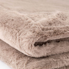 Plaid in ecopelliccia 210x240 cm marrone - Furry | Riviera | Carillo Home