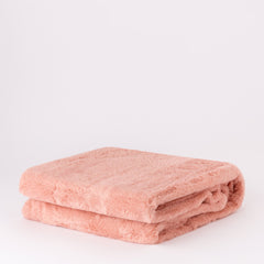 Plaid in ecopelliccia 210x240 cm rosa cipria - Furry | Riviera | Carillo Home