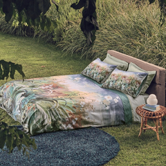 Parure Fazzini Copripiumino Giardino Segreto Matrimoniale - Gesso