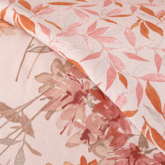 Completo copripiumino matrimoniale rosa - Flora | Riviera | Carillo Home