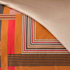 Completo copripiumino matrimoniale arancio - Carré | Carillo Home