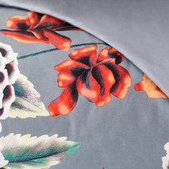 Completo copripiumino matrimoniale grigio peltro | Carillo Home