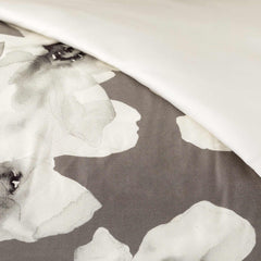 Completo copripiumino matrimoniale grigio ghiaccio - Peonia | Carillo Home
