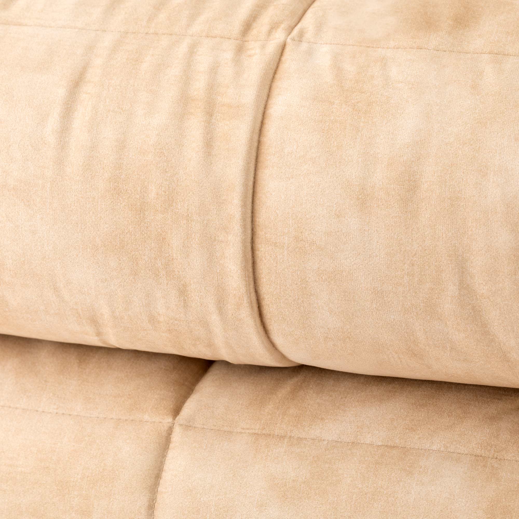 Trapunta in velluto 2 piazze - Beige - Goodly | Riviera