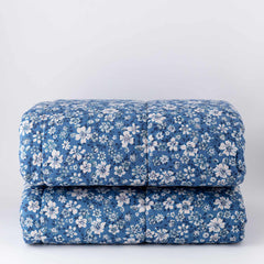 Trapunta in cotone matrimoniale blu - Consiglia | Riviera | Carillo Home