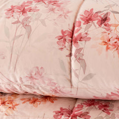Trapunta in velluto matrimoniale rosa - Flora | Riviera | Carillo Home