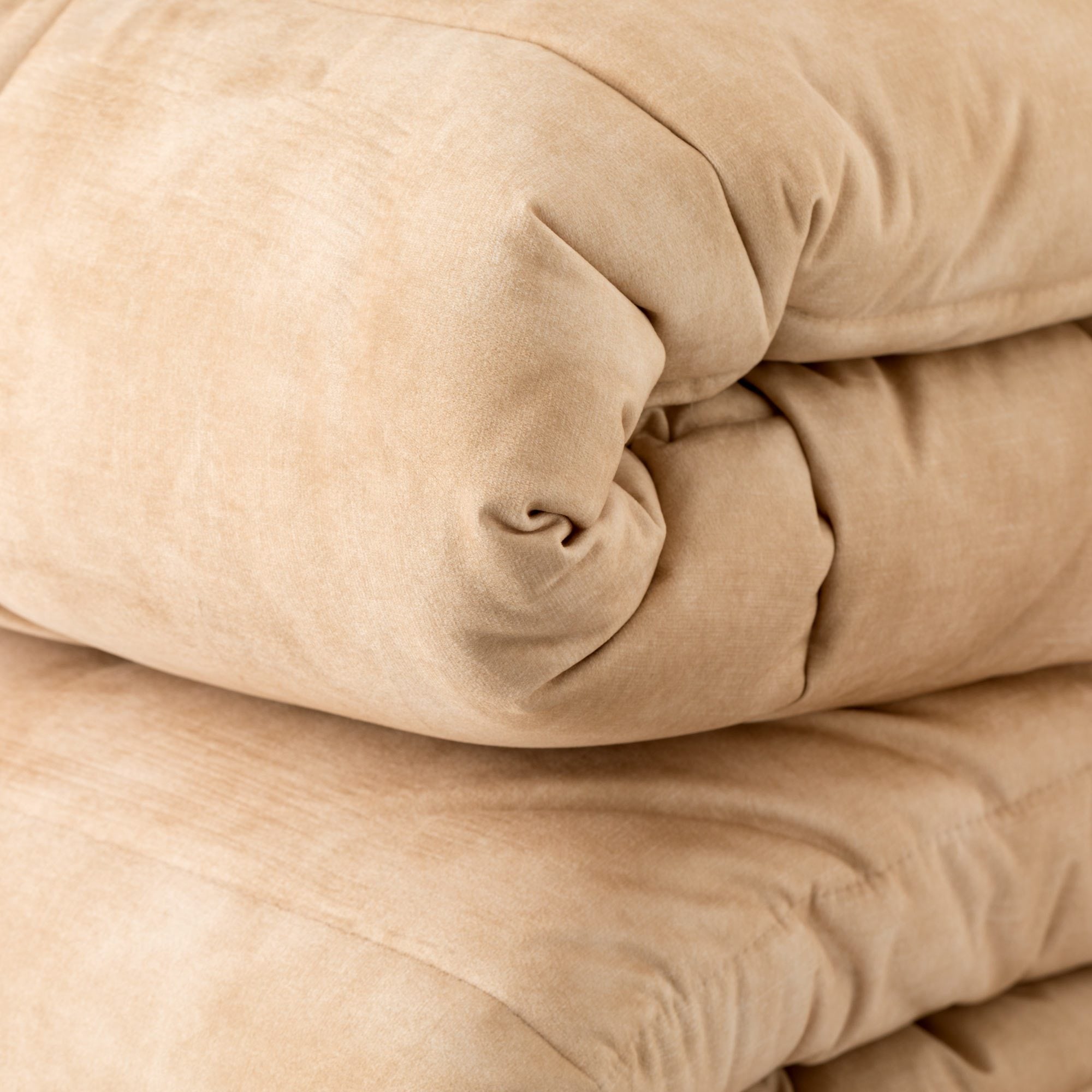 Trapunta in velluto 1 piazza - Beige - Goodly | Riviera