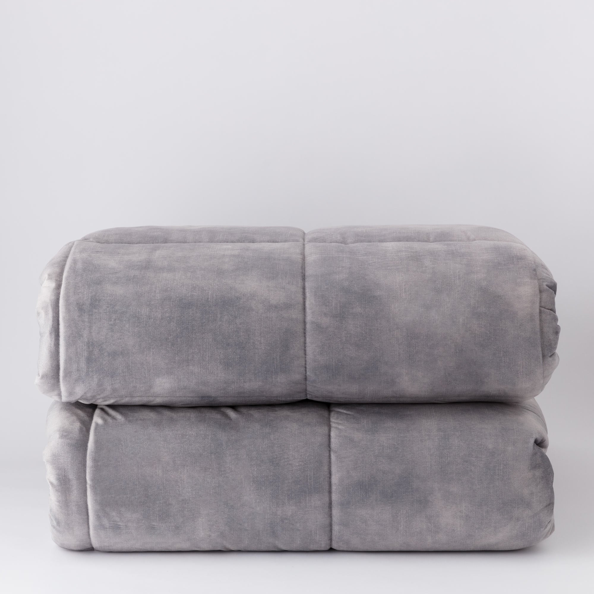 Trapunta in velluto singola grigio - Goodly | Riviera