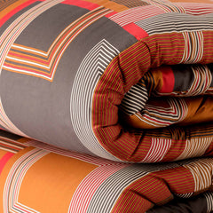 Trapunta matrimoniale arancio - Carré | Carillo Home