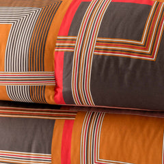 Trapunta matrimoniale arancio - Carré | Carillo Home
