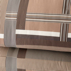 CARRE' trapunta raso di cotone stampato  | Carillo HomeMATRIMONIALE | Nocciola