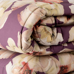 Trapunta matrimoniale Viola Aubergine - Peonia | Reevér