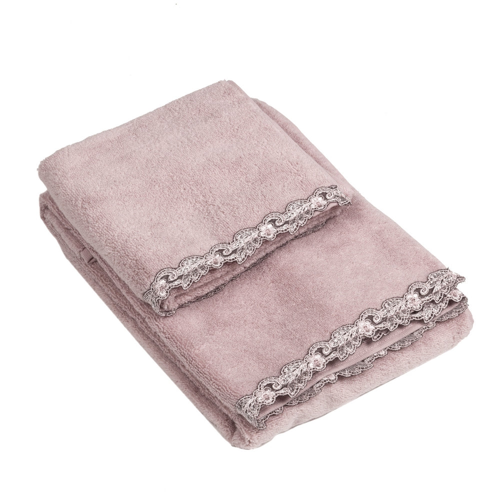 Coppia di asciugamani rosa - Petit Maison | La Perla | Fazzini