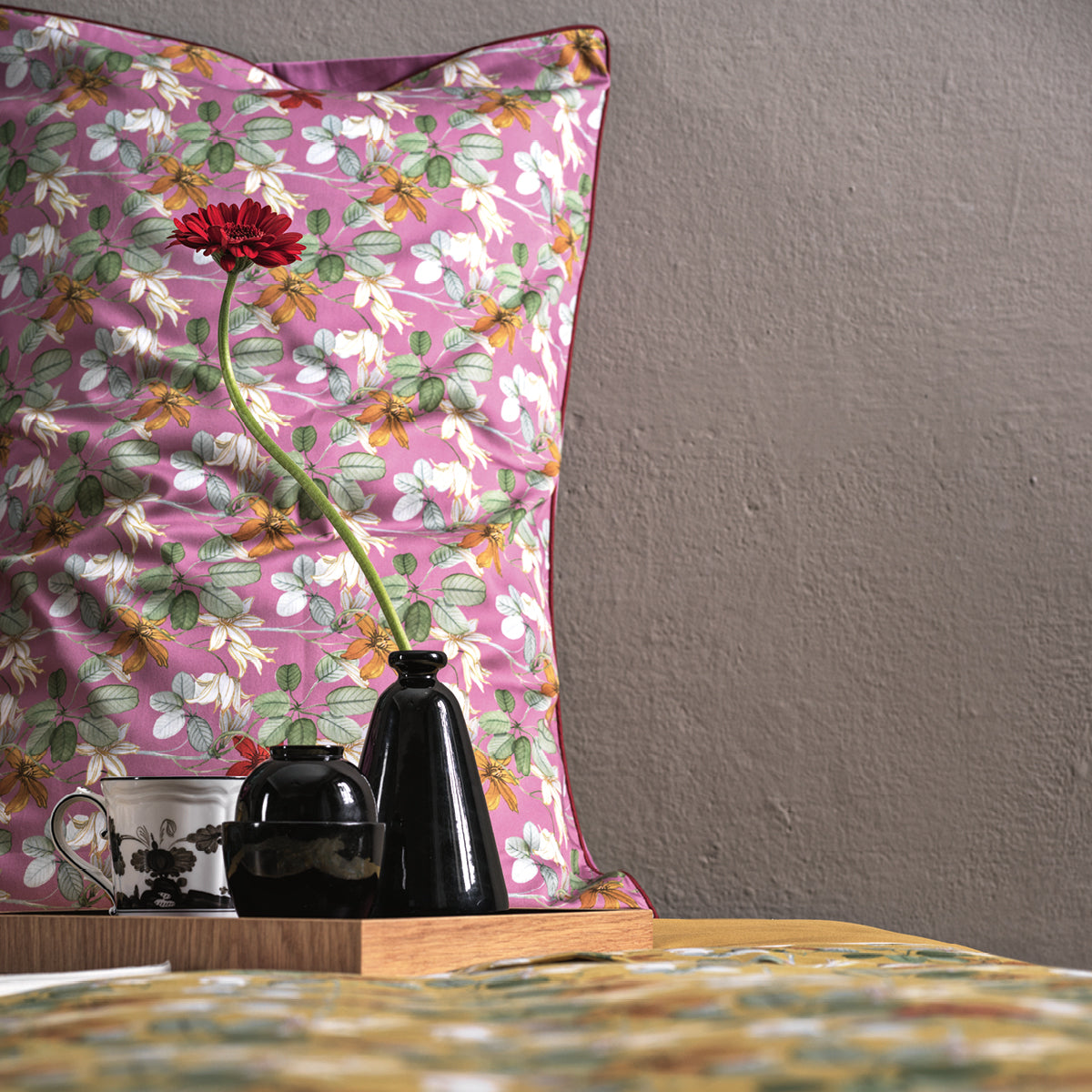 Completo Letto Matrimoniale Red House - Magnolia - Fazzini -