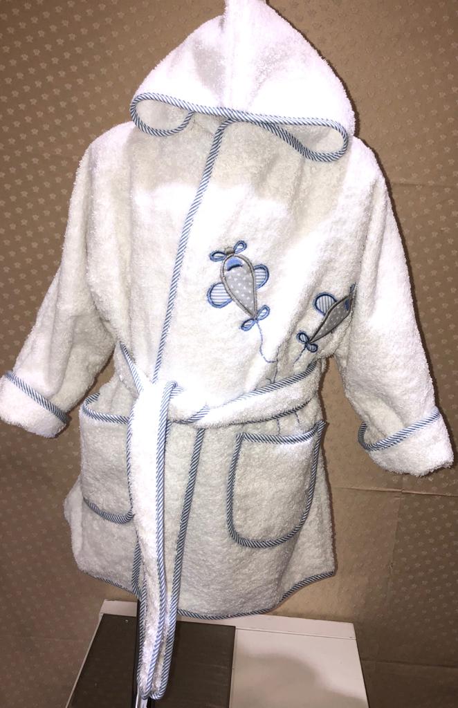 Accappatoio bambino fantasia aeroplani | Monica Confezioni