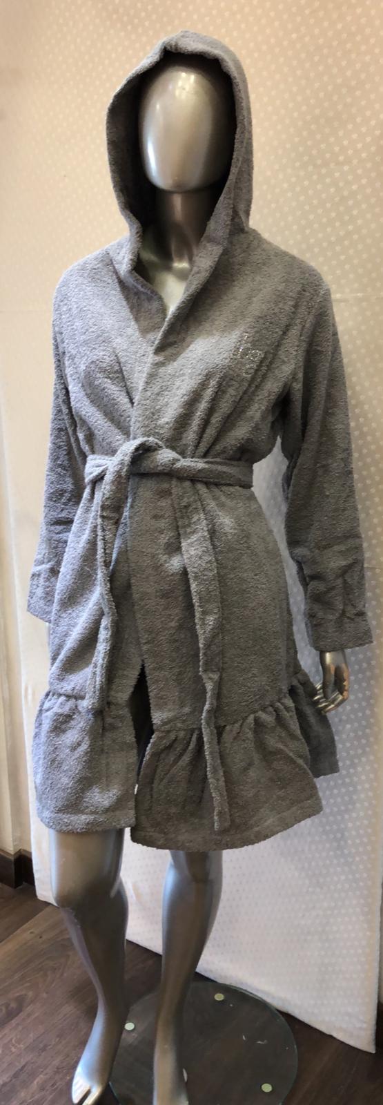 Accappatoio donna grigio - Blucolors