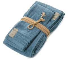 Coppia di asciugamani azzurri - Coccola | Fazzini