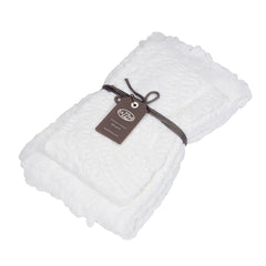 Coppia di asciugamani bianchi - Dafne | Fazzini
