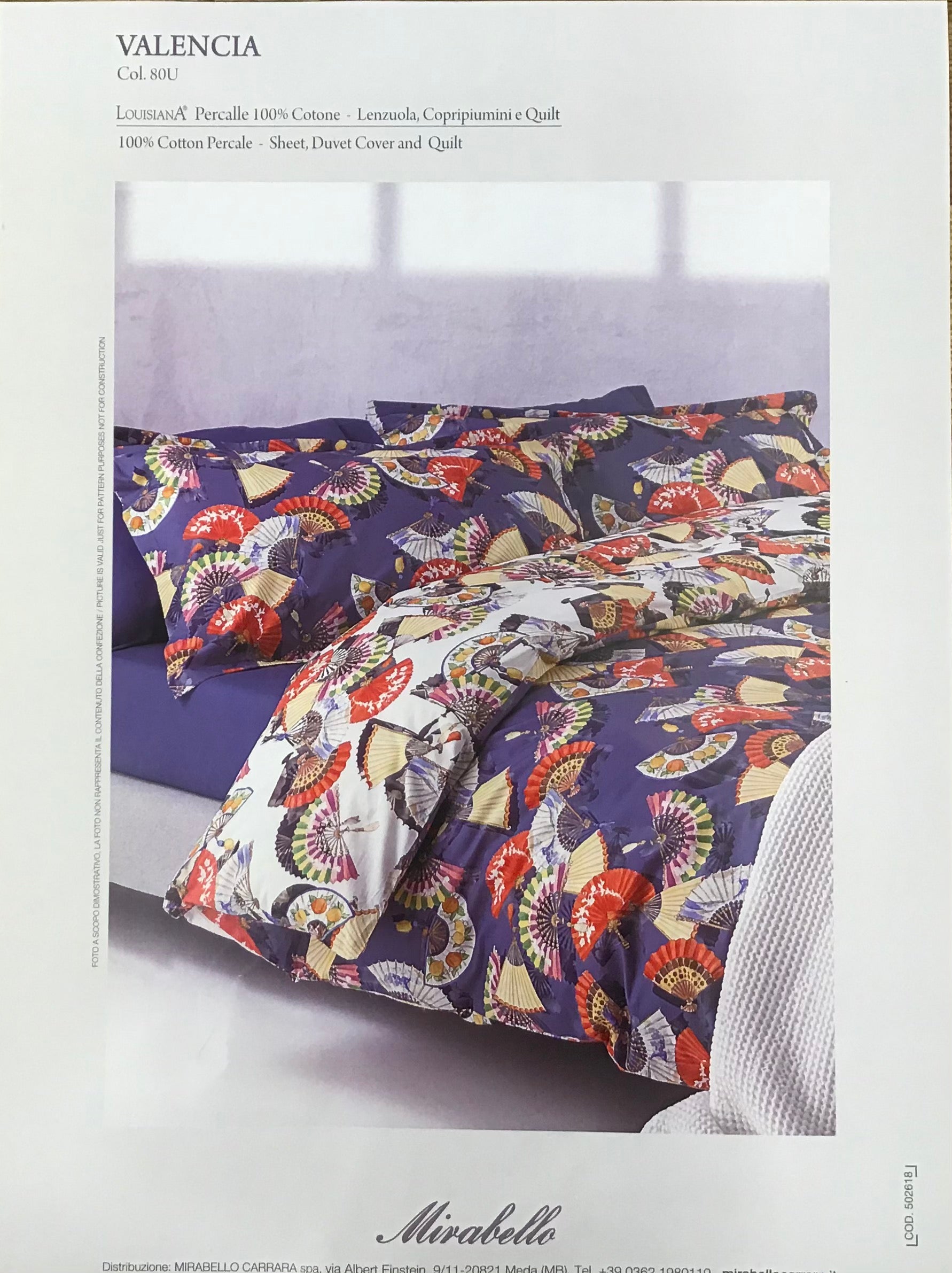 Trapuntino matrimoniale - Valencia blu - Mirabello