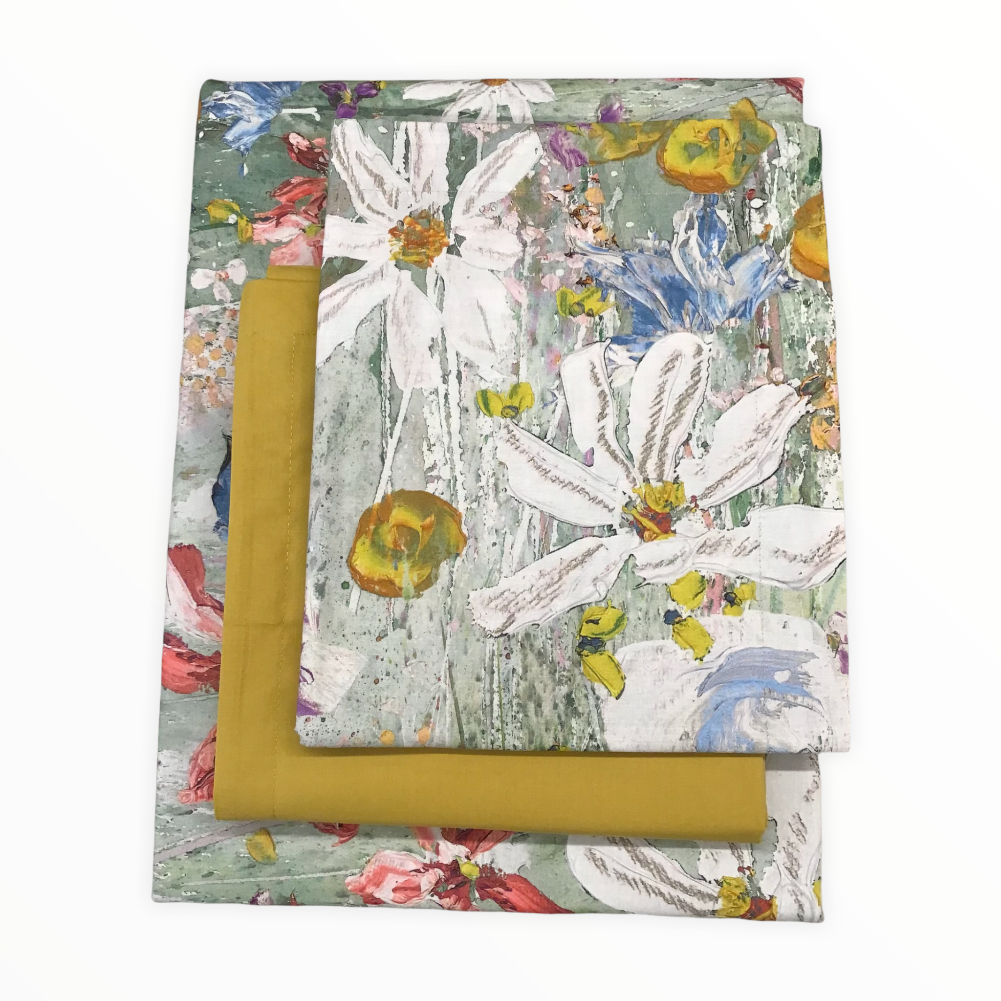 Parure copripiumino matrimoniale verde - Estate in fiore | Mirabello