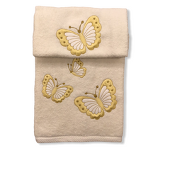 Coppia di asciugamani panna/giallo - Batter d’Ali | Dea Home