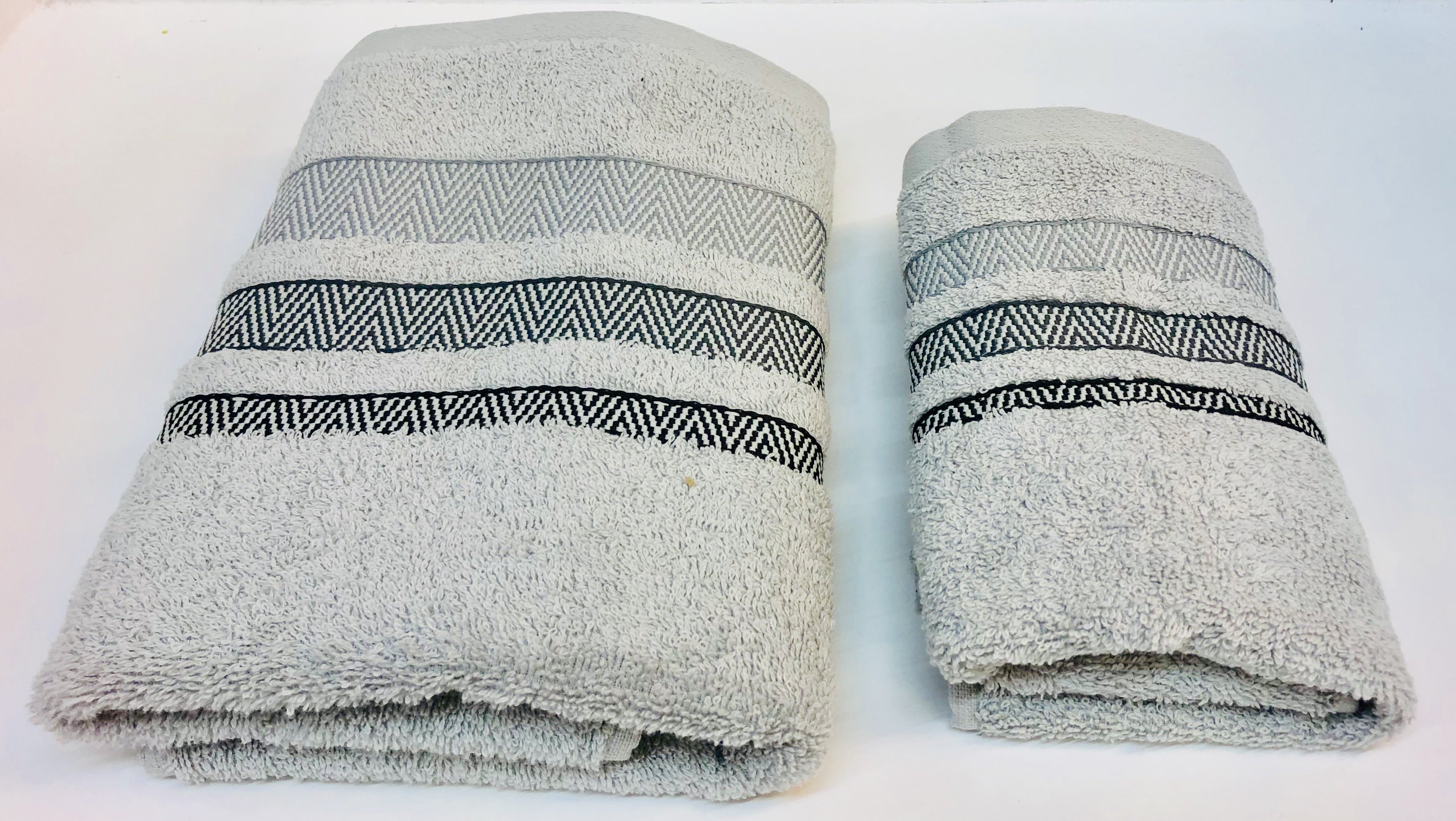 Coppia Asciugamani spugna jaquard Daltex