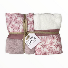 Coppie asciugamani - Biancoperla - Primule Rosa