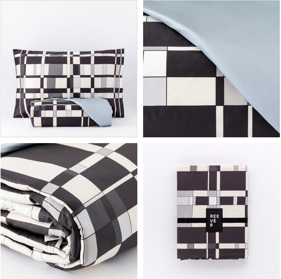 Copripiumino Teorema - Reevèr - Bianco Nero