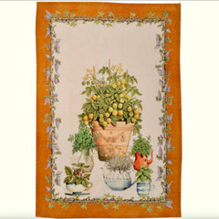 Canovaccio arancio - Balcon Potager | Tessitura Toscana Telerie