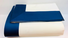 Completo lenzuola matrimoniale blu/bianco | Dea Home