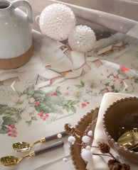 Tovaglia 12 posti Beige - Neve | Blumarine