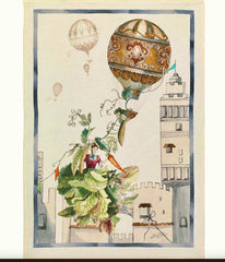 Canovaccio - Fiaba - Tessitura Toscane Telerie - variante bordo blu