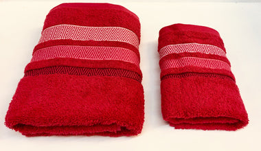 Coppia Asciugamani spugna jacquard Daltex