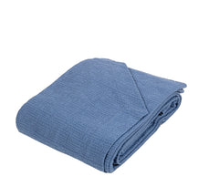 Copriletto 1 piazza e mezzo blu indaco - Dialogo | Fazzini