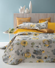 Copriletto trapuntato Blumarine - Cloe - Quilt Matrimoniale - Polline