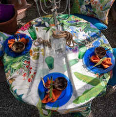 Tovaglia Puro Lino quadrata x 8 | Naïf | Tessitura Toscana Telerie