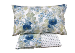 Completo lenzuola matrimoniale azzurro - Bovindo | Fazzini