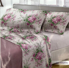 Completo letto matrimoniale rosa - Marta