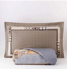 Parure copripiumino matrimoniale in raso grigio - Evoé | Reevèr | Carillo Home